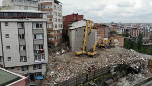 Yıkım çalışmalarındaki son durum havadan görüntülendi