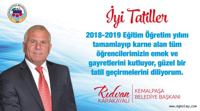 Başkan Karakayalı'dan Yaz Tatili Mesajı