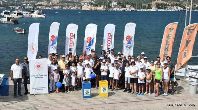 Çevreci yelkenciler iş başında