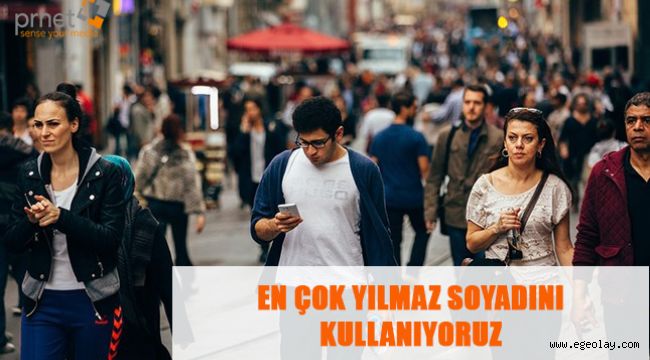 En çok Yılmaz soyadını kullanıyoruz