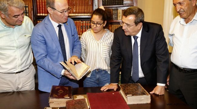 Başkan Batur'dan Milli Kütüphane'ye Tam Destek