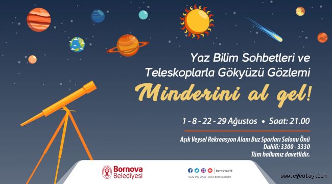 Bornova'da yaz ilim etkinlikleri başlıyor