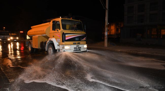 Çiğli'de Harmandalı sokakları yıkandı