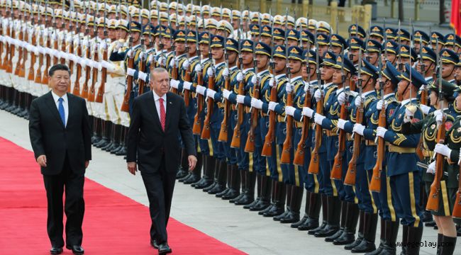 Cumhurbaşkanı Erdoğan, Çin Büyük Halk Meclisi'nde resmî törenle karşılandı