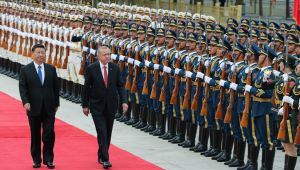 Cumhurbaşkanı Erdoğan, Çin Büyük Halk Meclisi'nde resmî törenle karşılandı