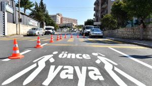 İzmir'de 170 noktada 'Önce Yaya' uyarısı