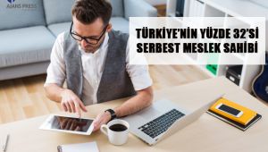 Türkiye'nin yüzde 32'si serbest meslek sahibi