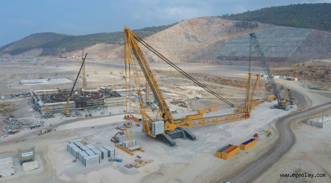 Akkuyu NGS Sahasında LIEBHERR LR13000 Vincinin Montajı Yapıldı