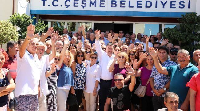 Başkan Oran, “Çeşme bizim evimiz, biz kocaman bir aileyiz, birlikte güzeliz”