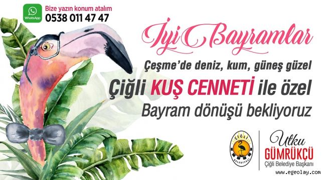Çiğli'nin İncisi Kuş Cenneti Misafirlerini Bekliyor 