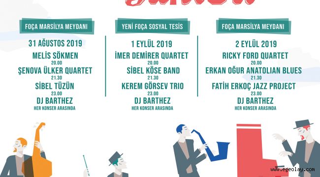 Foça'da caz şöleni