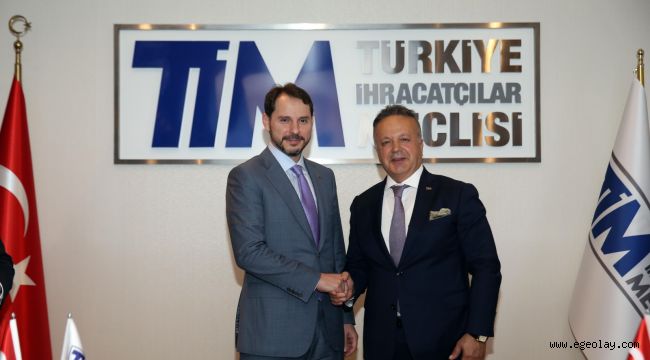 Hazine ve Maliye Bakanı Berat Albayrak TİM'i Ziyaret Etti