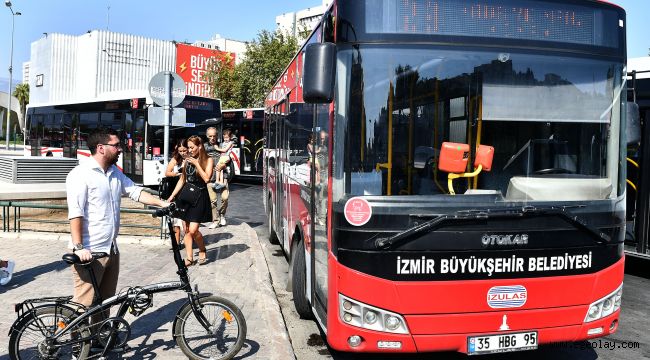 İzmir'de katlanır bisikletlere otobüs izni