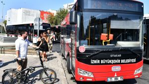 İzmir'de katlanır bisikletlere otobüs izni