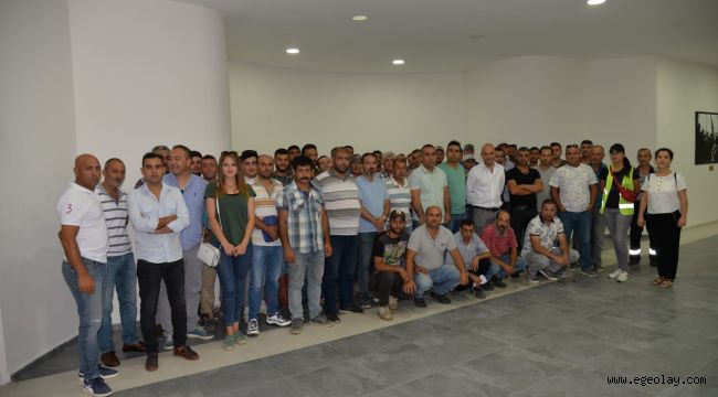 Menemen Belediyesi personeline iş güvenliği eğitimi
