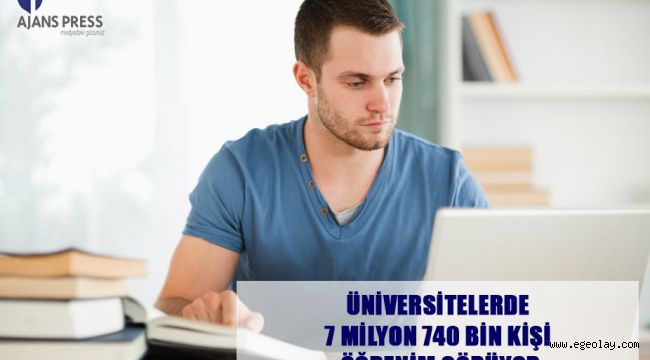 Üniversitelerde 7 milyon 740 bin kişi öğrenim görüyor