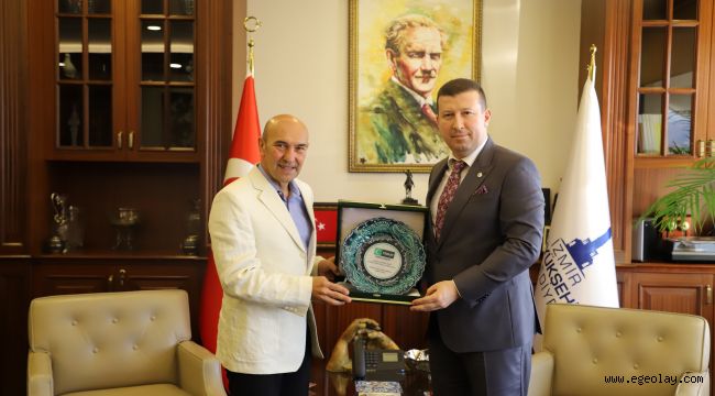 Yeşilay'dan, Başkan Soyer'e ziyaret
