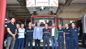 Başkan Ali Engin itfaiyecilerle buluştu