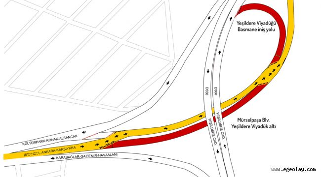 Kolektör temizliği nedeniyle Mürselpaşa Bulvarı'ndaki trafik akışı değişiyor 