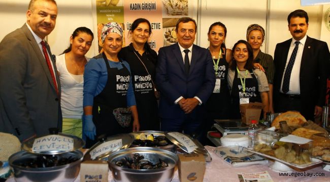 Konak belediyesin standı ilgi odağı oldu 