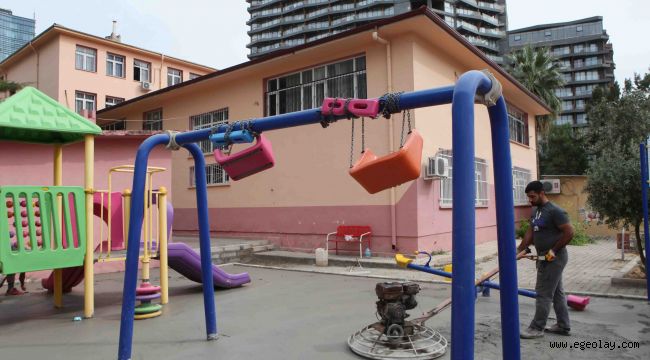 Bayraklı'da okullar sil baştan yenileniyor 