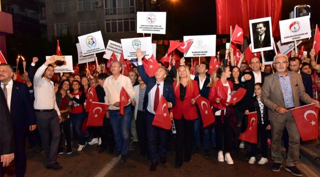 Bornova'da fener alayı coşkusu 