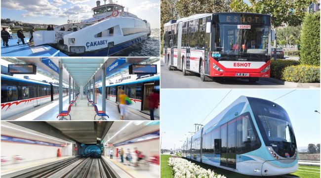 İzmir'de 29 Ekim'de ulaşım 1 kuruş