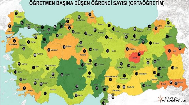 Maptriks Türkiye'nin eğitim haritasını çıkardı