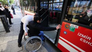 İzmir'de engellilerin otobüs seyahati kolaylaşacak 