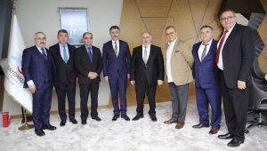 Almanya'da yaşayan Türk iş adamlarından Başkan Sandal'a ziyaret