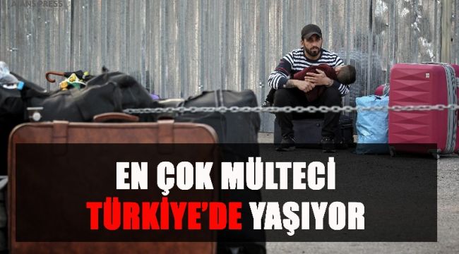 En çok mülteci Türkiye'de yaşıyor