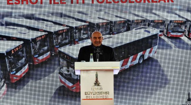 İzmir'e yerli üretim 15 yeni otobüs