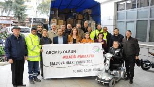 Balçova'nın yardım malzemeleri Malatya'ya ulaştı 