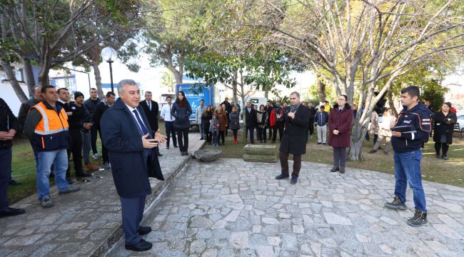 Güzelbahçe'de Önce Eğitim Sonra Tatbikat