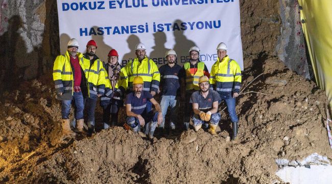 Narlıdere Metrosu'nda üçüncü istasyona ulaşıldı