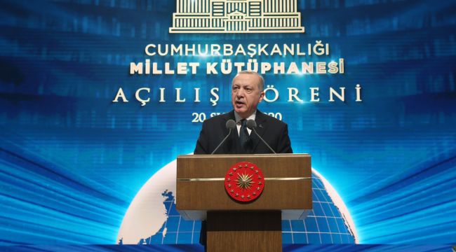 Cumhurbaşkanı Erdoğan, Cumhurbaşkanlığı Millet Kütüphanesi'nin açılışını gerçekleştirdi