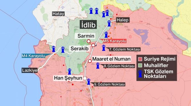 MSB: İdlib'de yapılacak her türlü saldırıya misliyle karşılık verilecek
