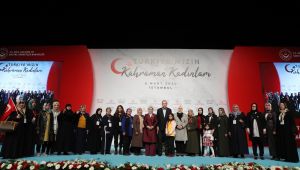 Cumhurbaşkanı Erdoğan: "Türkiye'nin kadınlarına güvendiğimiz için sürekli hedef büyütüyor, mücadele çıtasını yükseltiyoruz"