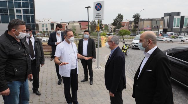 Başkan Sürekli'den sağlık çalışanlarına moral ziyareti