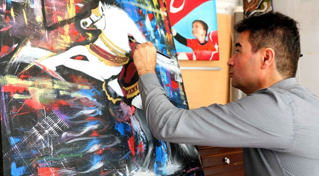 Bayraklı'da ressamlardan uluslararası sanal sergi