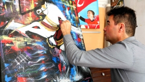 Bayraklı'da ressamlardan uluslararası sanal sergi