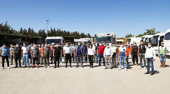 Seferihisar Belediyesi'nde bu ay "Ayın personeli" Temizlik işleri ekibi