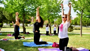 Bornova'da yoga zamanı 