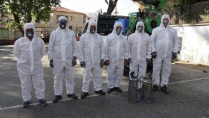 Kemalpaşa'da sınav öncesi okullar dezenfekte edildi