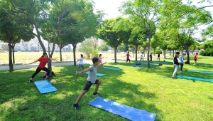 Çiğli'de Sosyal Mesafeli Taekwondo Antrenmanı 