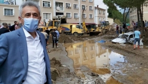 CHP heyeti sel felaketinin yaşandığı Giresun'da