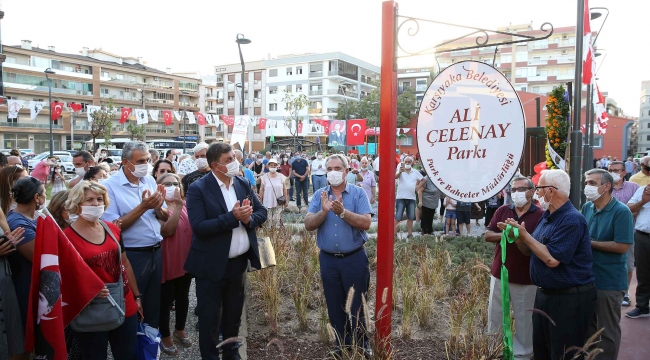 Karşıyaka'da 'Ali Çelenay Parkı' hizmete açıldı