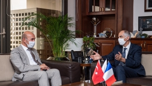 Başkan Soyer, Fransa'nın Ankara Büyükelçi ile buluştu 