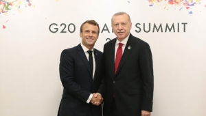 Cumhurbaşkanı Erdoğan Macron ile görüştü