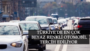 Türkiye'den En Çok Beyaz Renkli Otomobil Tercih Ediliyor